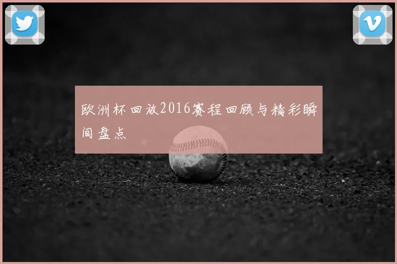 欧洲杯回放2016赛程回顾与精彩瞬间盘点