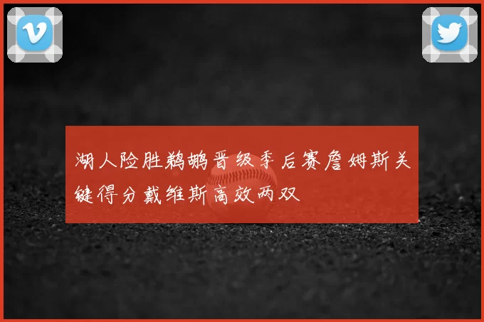湖人险胜鹈鹕晋级季后赛詹姆斯关键得分戴维斯高效两双